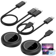 TVPeCee 2er-Set Wireless HDMI-Funk-Adapter, Sender & Empfänger, 1080p, 5 GHz