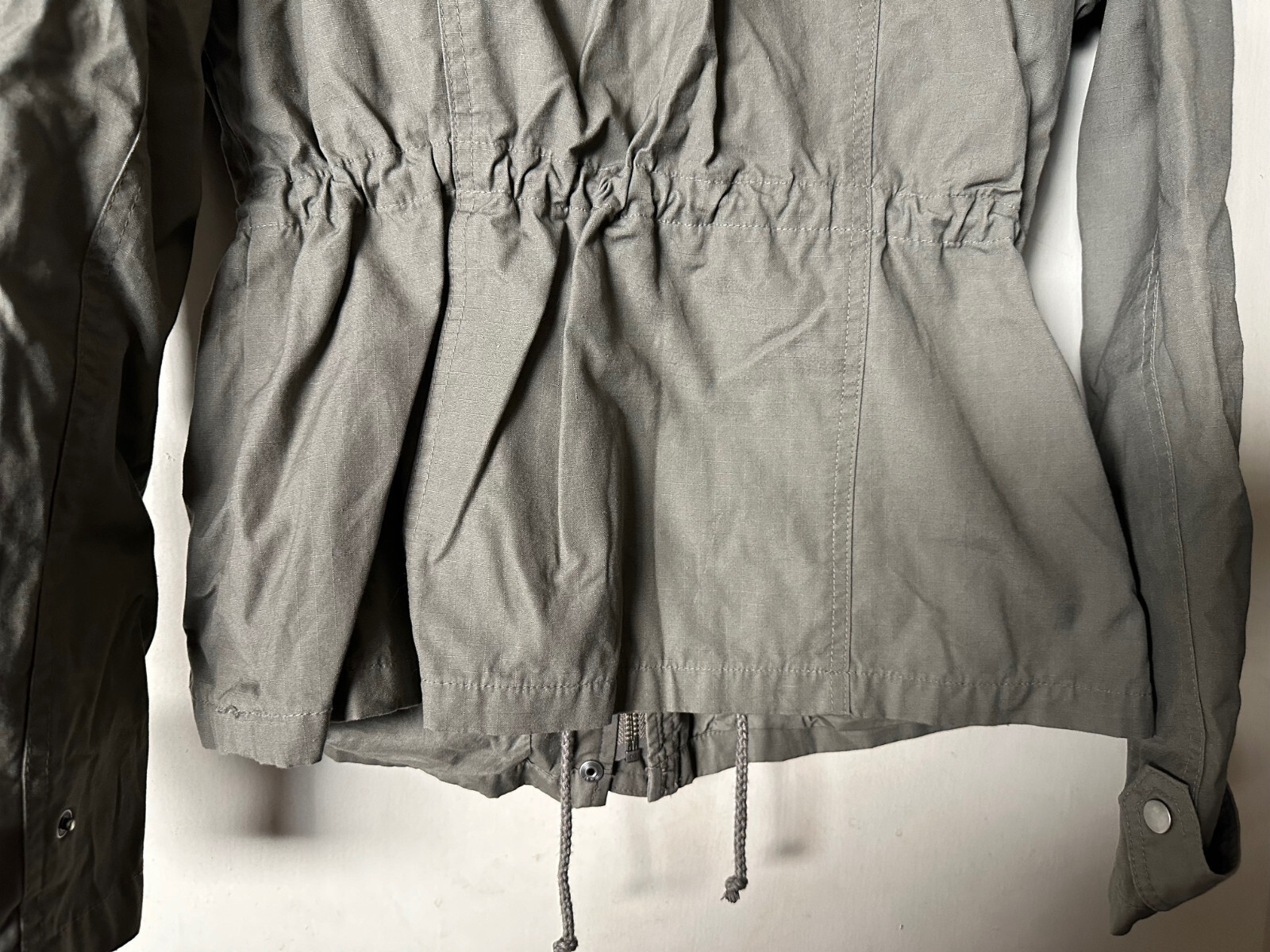 H&M Women’s Full Zip Olive Army Jacket  - Size 10 thumbnail 12