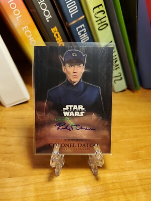 2016 Star Wars Force Awakens Chrome AUTO - ROCKY MARSHALL as COLONEL DATOO