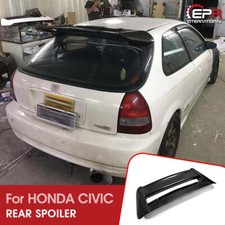 For Honda Ek Civic 3 Door Mug Style Frp Unpainted Roof Spoiler Rear Wing