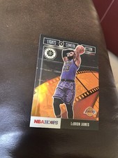 LeBRON JAMES 2019-20 NBA Hoops Premium Stock Lights Camera Action Orange PrizmNM