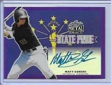 2019 Leaf Metal MATT GORSKI State Pride Purple Prismatic Auto RC 1/25 Pirates
