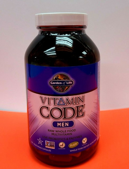 Garden of Life GOL11419 Men Multivitamin Supplement 240 Capsules for