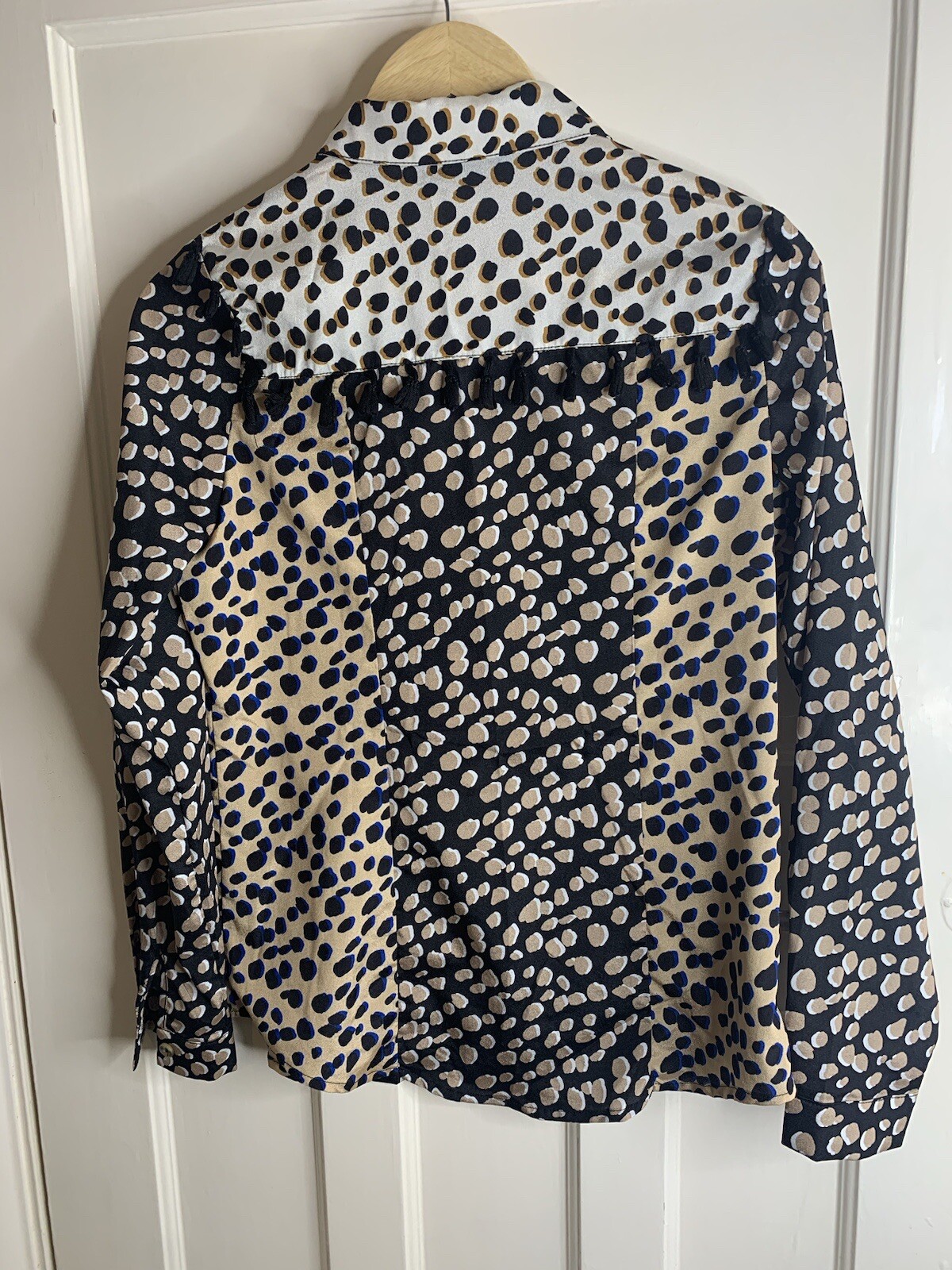 Never Fully Dressed Button Up Leopard Print Satin… - image 8