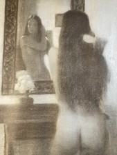 Bella Litografia Donna Nudo Erotico 1966 Bill Stilson William Incisione Arte Da