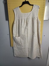 Floral Gown Duster Sleeveless Granny Spring Pink Lace Flowers XL Nightgown