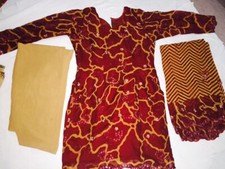 BRAND NEW Pakistani Indian Desi designer shalwar kameez Suit Stylish Size Medium