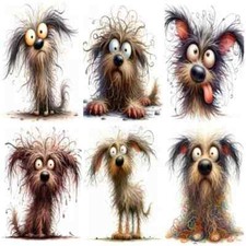 FRAZZLED DOG Cardmaking Card Toppers Scrapbo