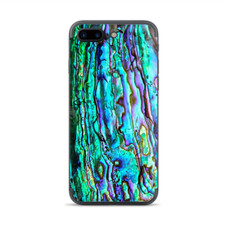 Apple iPhone 7 / 8 Plus Skins Decal Wrap Abalone Ripples Green Blue Purple
