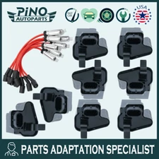 Ignition Coil & Spark Plug Wires for Chevy Silverado GMC Cadillac V8 UF271 C1208