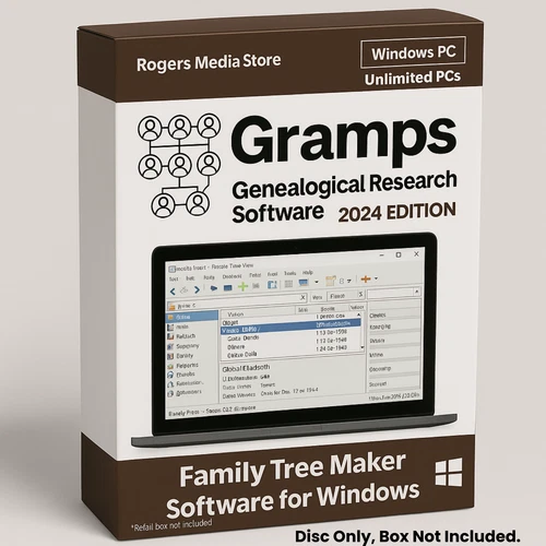 Family Tree Maker and Genealogy Software Family History Ancestry Research on CD