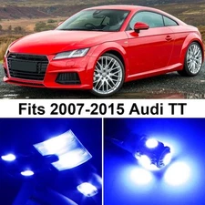 6 x Premium Blue LED Lights Interior Package Upgrade for Audi TT