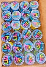 FUN EXPRESS MINI GLITTER PUTTY 48 PACK FOR BIRTHDAYS AND PARTIES VARIOUS COLORS