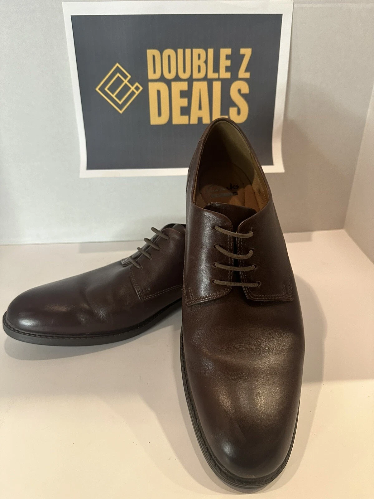 Scarpe Oxford Unstructured by Clarks in pelle marrone 11