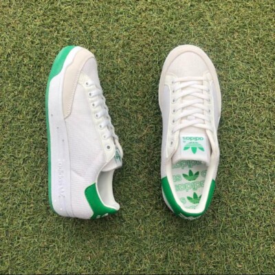 Adidas Originals Rod Laver White Fairway Green Mesh Suede Men\'s Size 11 G99863 Size US 10.5 - Adidas Rod Laver - White / Fairway Green  main image 2