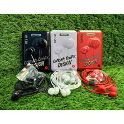 Remax wired earphones Bass with mic