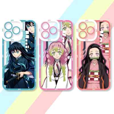 Anime Demon Slayer Phone Case for iPhone 14 Pro Max 11 13 12 Mini