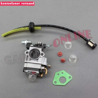 Vergaser & Schlauch passend für Fuxtec Motorsense MFS520 Multitool 2in1 3PS 52cc