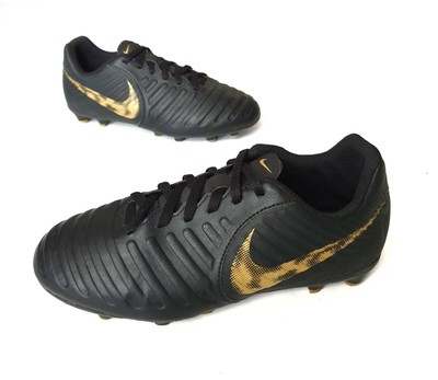 gold kids cleats