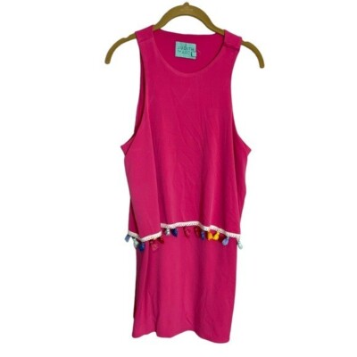 Judith March Hot Pink Tassel Dress Large | eBay