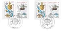 1992 EUROPA  N° 2755 ET 2756  OBLITERE PREMIER JOUR CACHET ROND