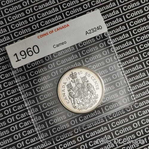 1960 Canada Silver 50 Cents UNCIRCULATED Coin - w/ Nice Cameo #coinsofcanada