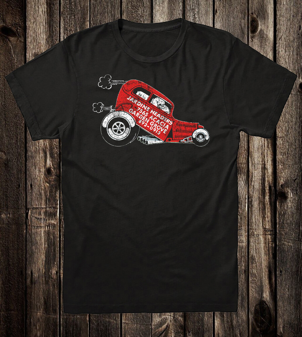 しゃつ Hot Rod Tee T Shirt Drag Race Jardine Headers Racing Speed Shop