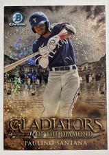 2024 Bowman Chrome Paulino Santana Gladiator Mini Diamond /150 Case Hit