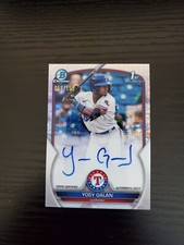 Yosy Galan - 2023 Bowman Chrome 1st Autograph - MOJO REFRACTOR AUTO /150