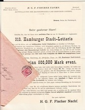 20.10.1897 BREMEN - H.G.F. Fischer zu 313 HAMBURGER STADT L.  Post nach Sohland