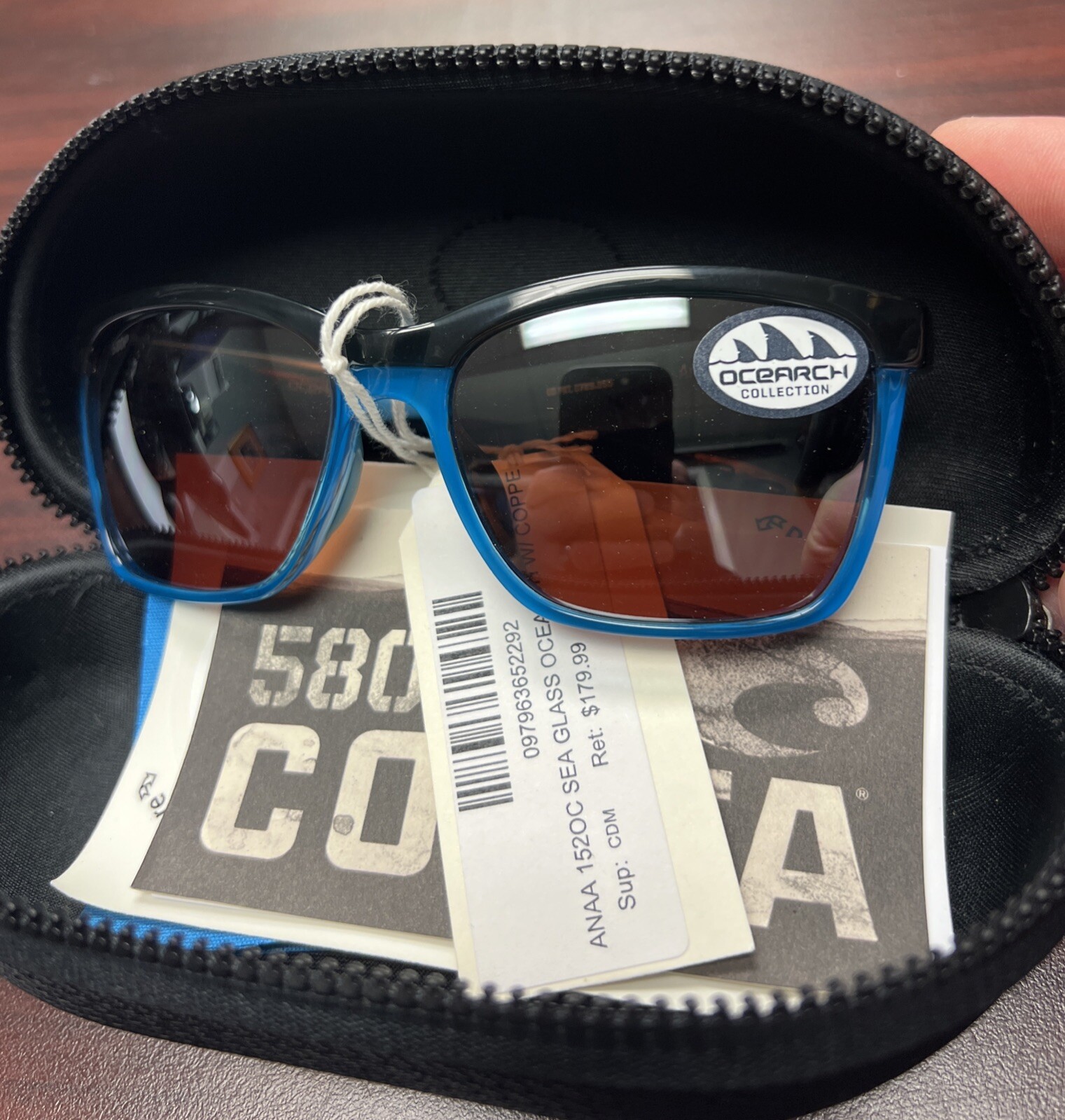 Sunglasses Costa ANNA 152 OC Sea Glass Ocearch 580 Poly Copper Silver Lens