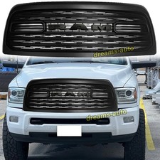 Front Grille For Dodge Ram 2500 2010-2018 Ltd Style Grill Matte Black Wletters