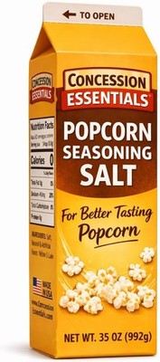 Popcorn Seasoning Salt   35oz Fine Flavored Popcorn Salt for Movie Theater Style