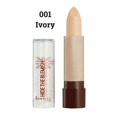 4 × Rimmel London Hide The Blemish Concealer 4,5g - 001 Ivory 