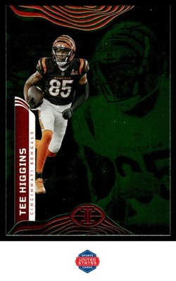 2022 Panini Illusions #20 Tee Higgins Trophy Collection Emerald