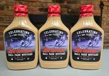 Ball Park Mustard Cleveland's Famous - Bertman Original - 3 à 16 oz Bouteilles !!