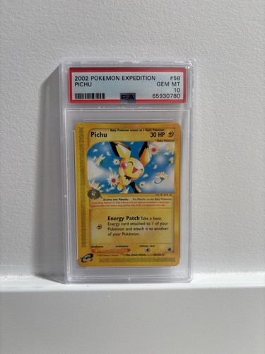 Pichu graded PSA 10 for sale on eBay
