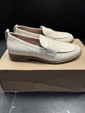 Cole Haan Shoes Womens 7 Beige Leather Stassi Penny Loafers Classic Slip On NWOB