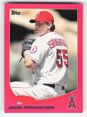 2013 Topps Mini #245 Jason Isringhausen Pink /25