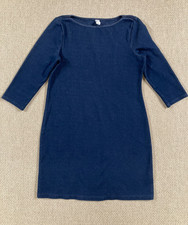 Gap Womens Shift Dress Size Small Blue Casual Shift Long Sleeve