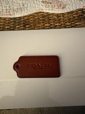 2.25   Coach Brown Leather Hang Tag