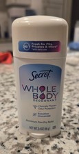 Secret Whole Body Deodorant Stick Women  s Unscented 2.4 oz   Sensitive Skin NEW