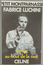 Autogramm franz&ouml;sischer Schauspieler Fabrice Luchini ca. 1990 (136314)