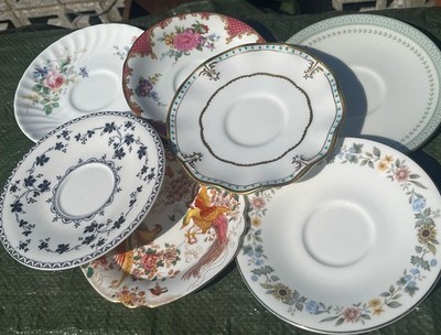Vintage Bone China Blumen Teetasse Untertassen Hochzeit Cafés einzeln verkauft