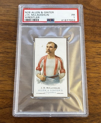 1887 N28 Allen & Ginter #33 J.H. McLaughlin — PSA 1