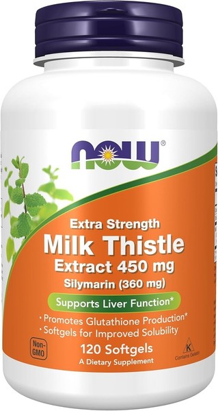 Now Foods, Milk Thistle Extract 450Mg Silymarin 120 Weichkapseln Super Preis-image