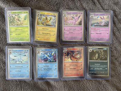 Pokemon Prismatic Evolutions Costco Mini Tins Cosmo Promo Cards (8 Cards Total)