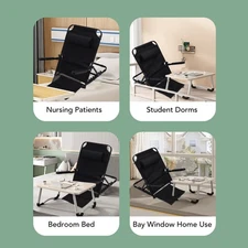 Adjustable Power Lifting Bed Backrest With Headrest Arms7 Positions Armrest
