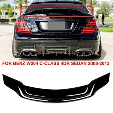 Rear Trunk Spoiler Wing Duckbill For Mercedes Benz W204 C250 C300 RT Style 08-14