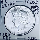 1926 D PEACE SILVER DOLLAR HI GRADE GENUINE U.S. MINT RARE KEY COIN 9586